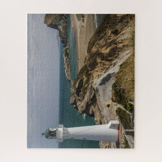 Neuseeland Jigsaw Puzzle - Leuchtturm Castlepoint (Vertikal)