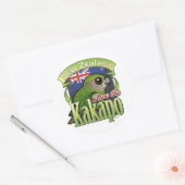 Neuseeland Kakapo gerettet Runder Aufkleber (Umschlag)