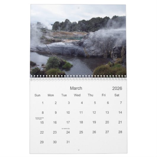 Neuseeland - Kalender 2020 (Mär 2026)