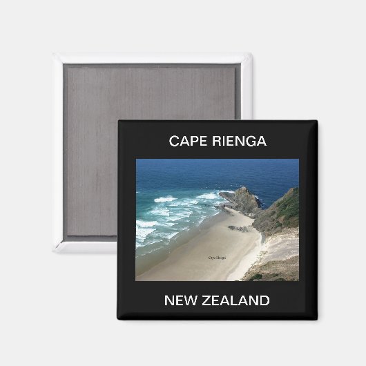 Neuseeland, Kap Rienga Magnet (Vorderseite/Rückseite)