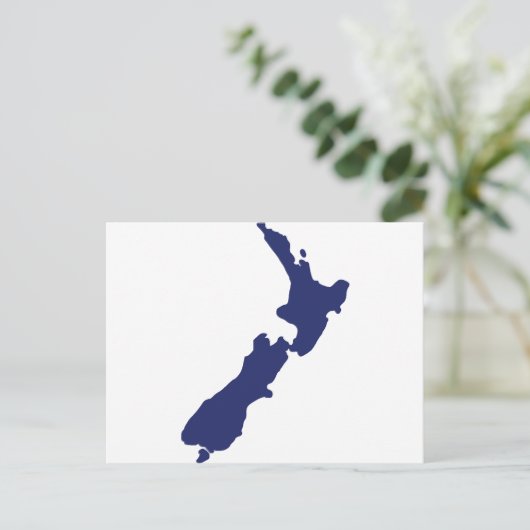 Neuseeland Karte (Stehend Vorderseite)