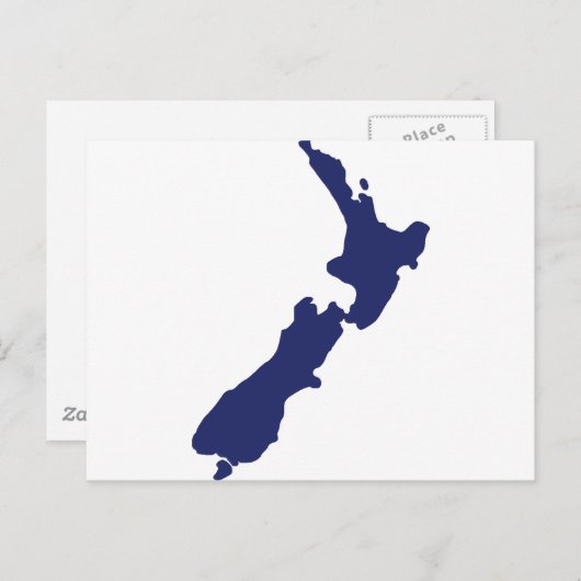 Neuseeland Karte (Vorne/Hinten)