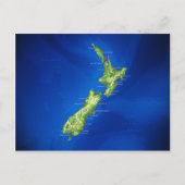 Neuseeland Karte (Vorderseite)