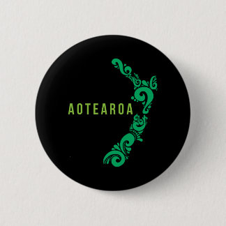 Neuseeland Karte Aotearoa New Zealander Geschenkid Button