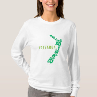 Neuseeland Karte Aotearoa New Zealander Geschenkid T-Shirt
