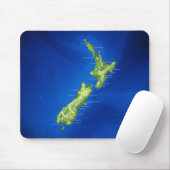 Neuseeland-Karte Mousepad (Mit Mouse)