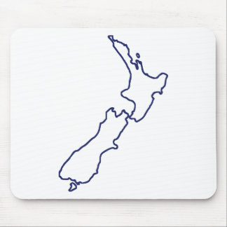 Neuseeland-Karte Mousepad