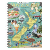 Neuseeland-Karte Notizblock (Vorderseite)