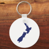 Neuseeland Karte Schlüsselanhänger (Vorderseite)