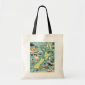 Neuseeland Karte Totbeutel Tragetasche (Vorne)