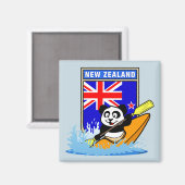 Neuseeland Kayaking Panda Magnet (Vorderseite/Rückseite)