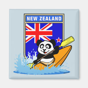 Neuseeland Kayaking Panda Magnet