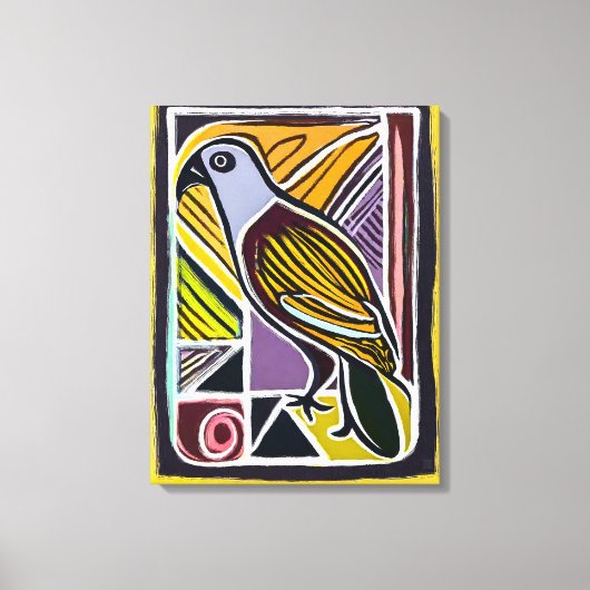 Neuseeland Kea - Wrapped Canvas Art Print Leinwanddruck (Vorderseite)