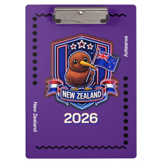 Neuseeland Kinder Klemmbrett (Vorderseite)
