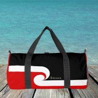 Neuseeland, Kit-Tasche, Maori Flag, Wave / Surf