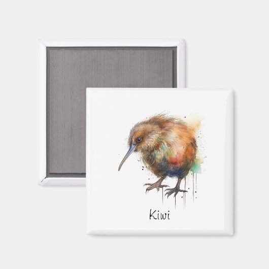 Neuseeland Kiwi Aquarell benutzerdefinierbar Magnet (Vorderseite/Rückseite)