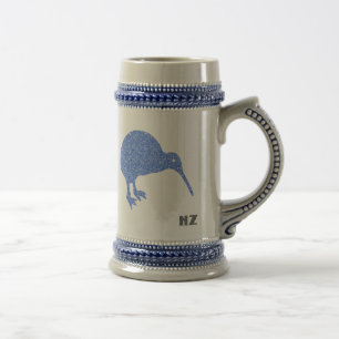 Neuseeland Kiwi Bierkrug Bierglas