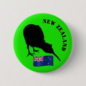 Neuseeland & Kiwi Bird - Kiwi Design /bags Button (Vorderseite)