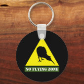 Neuseeland, Kiwi Bird & No Flying Zone /Aotearoa Schlüsselanhänger (Rückseite)