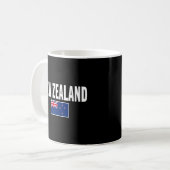Neuseeland-Kiwi-Flagge Kaffeetasse (Vorderseite Links)