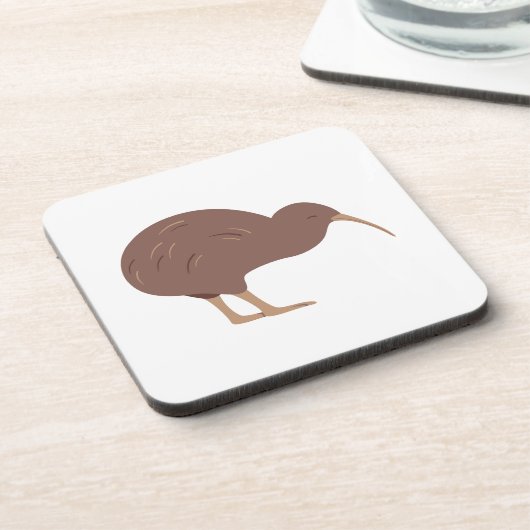 Neuseeland Kiwi Getränkeuntersetzer (Linke Seite)