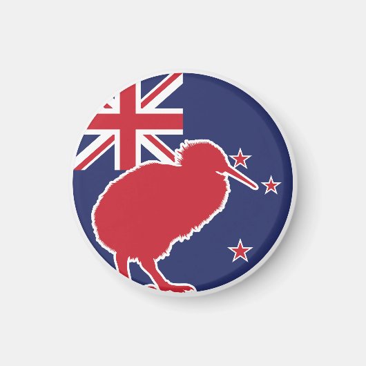 Neuseeland Kiwi Neuseeländische Nationale Tiergeme Magnet (Vorne)