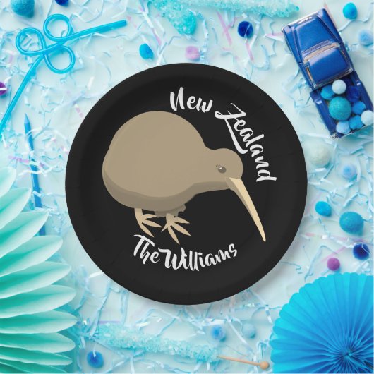 Neuseeland Kiwi Pappteller (Party)