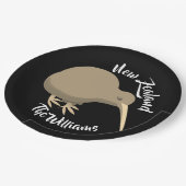 Neuseeland Kiwi Pappteller (Schrägansicht)