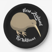 Neuseeland Kiwi Pappteller (Vorderseite)