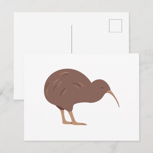Neuseeland Kiwi Postkarte (Vorne/Hinten)