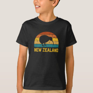 Neuseeland Kiwi Retro T-Shirt