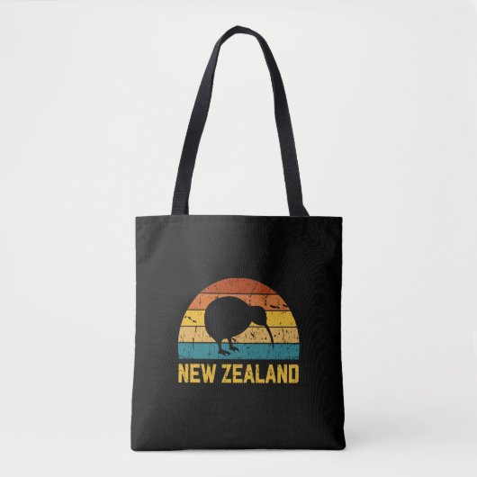 Neuseeland Kiwi Retro Tasche (Vorderseite)