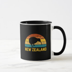 Neuseeland Kiwi Retro Tasse