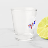 Neuseeland Kiwiana Inspiriert Shotglass Schnapsglas (Links)