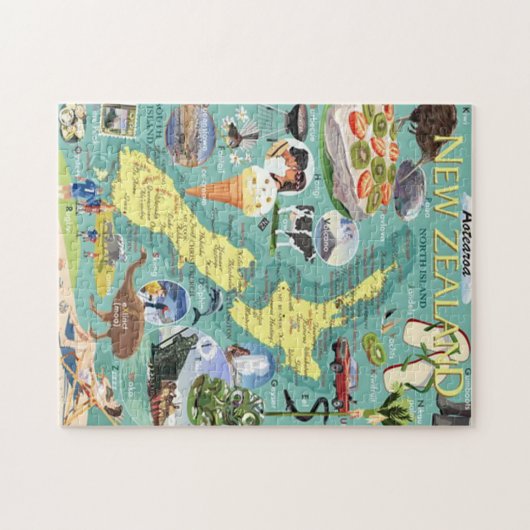 Neuseeland Kiwiana Jigsaw Puzzle (Horizontal)