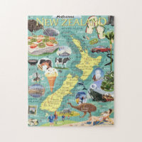 Neuseeland Kiwiana Jigsaw Puzzle