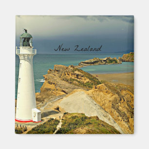 Neuseeland Landschaft mit Leuchtturm Magnet
