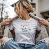 Neuseeland-Landschaftsskizze T-Shirt