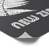 Neuseeland Langarm Poster (Ecke)