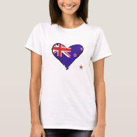 Neuseeland-Liebeherz-Flaggengeschenke