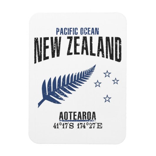 Neuseeland Magnet (Vertikal)
