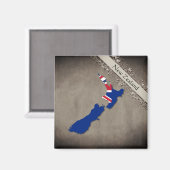 Neuseeland Magnet (Vorderseite/Rückseite)