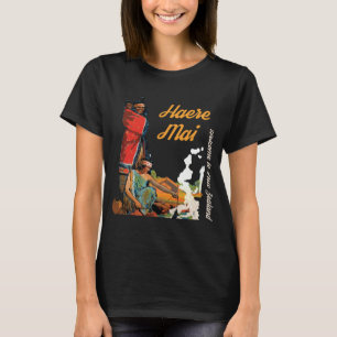 Neuseeland Maori-Kunst Haere Mai Reise T-Shirt