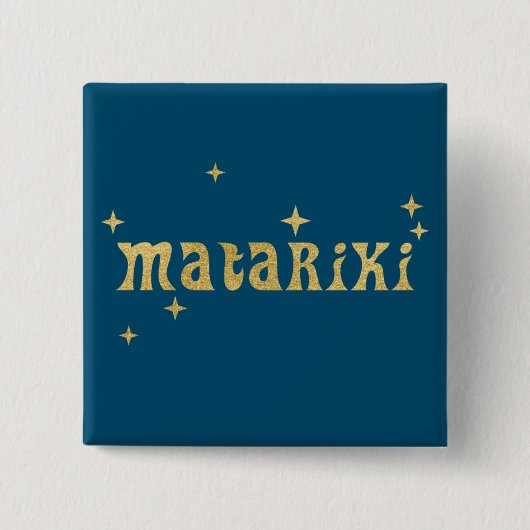 Neuseeland Maori - Matariki Stars 1 Button (Vorderseite)