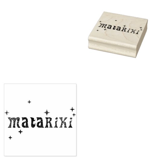 Neuseeland Maori - Matariki Stars 1 Gummistempel (Stempel)