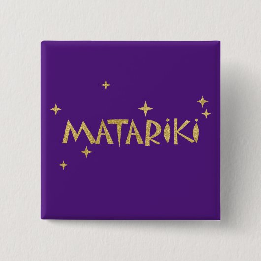 Neuseeland Maori - Matariki Stars 2 Button (Vorderseite)