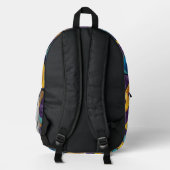 Neuseeland Māori Paua Pattern Bedruckter Rucksack (Rückseite)
