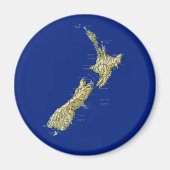 Neuseeland Map Magnet (Vorne)