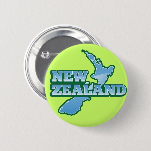 NEUSEELAND mit einer Karte Button (Vorne & Hinten)