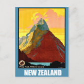 Neuseeland, Miter Peak, Berg Postkarte (Vorderseite)